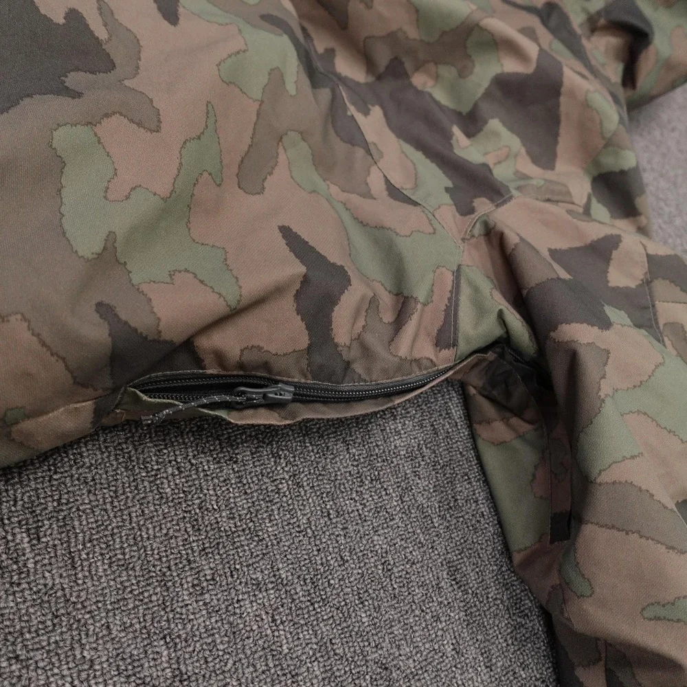 Columbia Jacket Mens Large Green Camo Omni-Tech Interchange 3-in-1 Hooded Ski